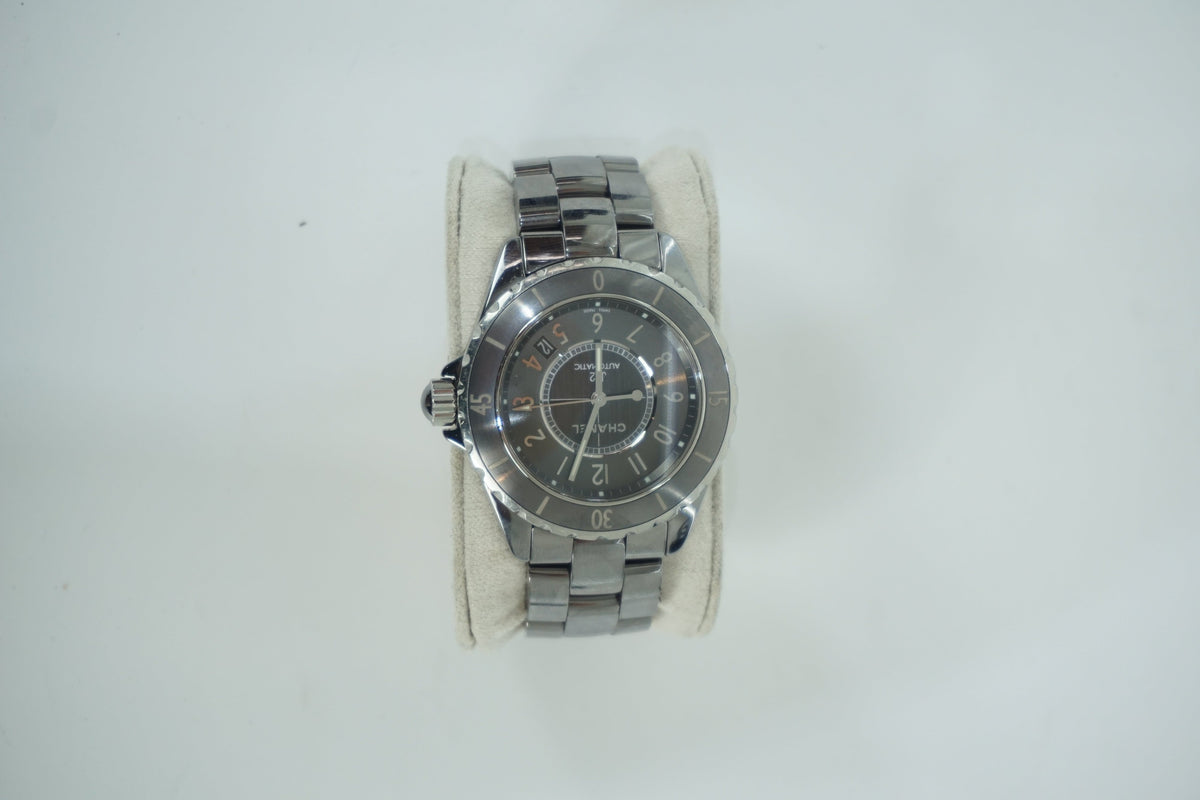 Chanel Silver Automatic J12 Ceramic Watch