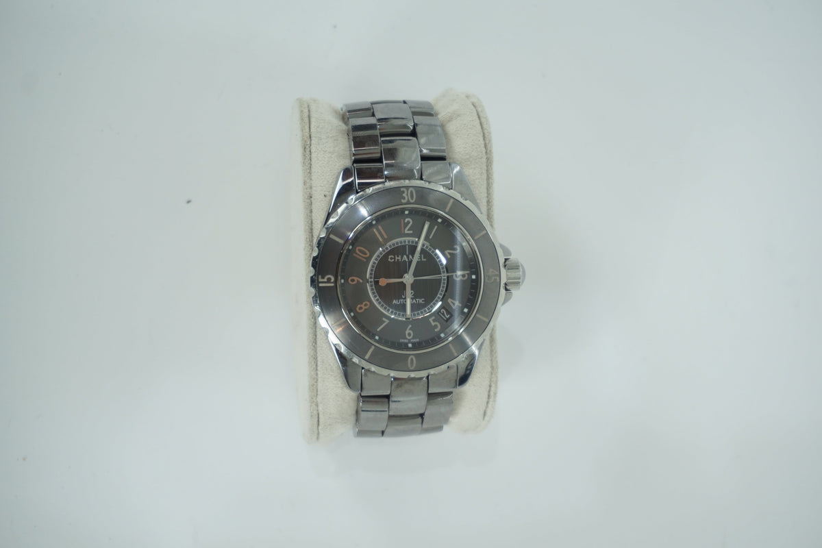 Chanel Silver Automatic J12 Ceramic Watch