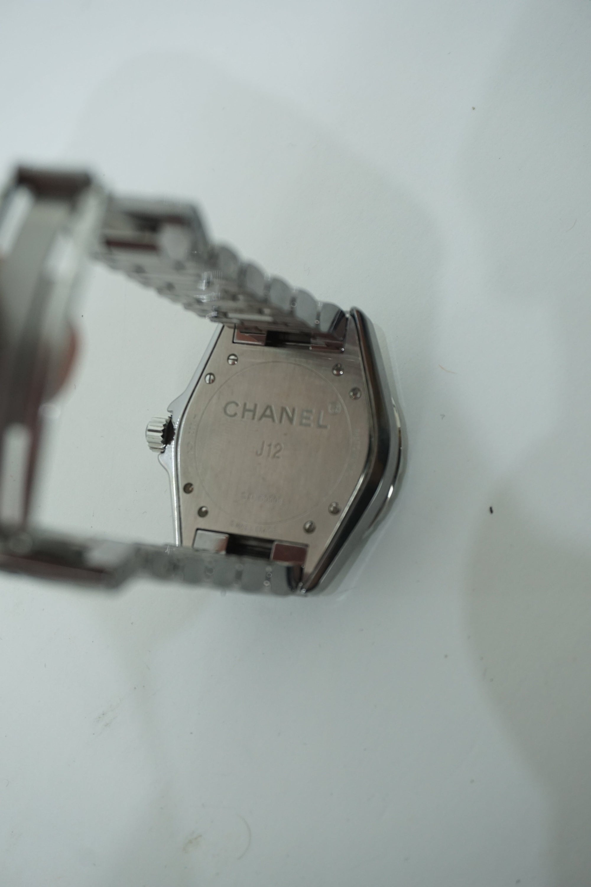 Chanel Silver Automatic J12 Ceramic Watch - Foxy Couture Carmel