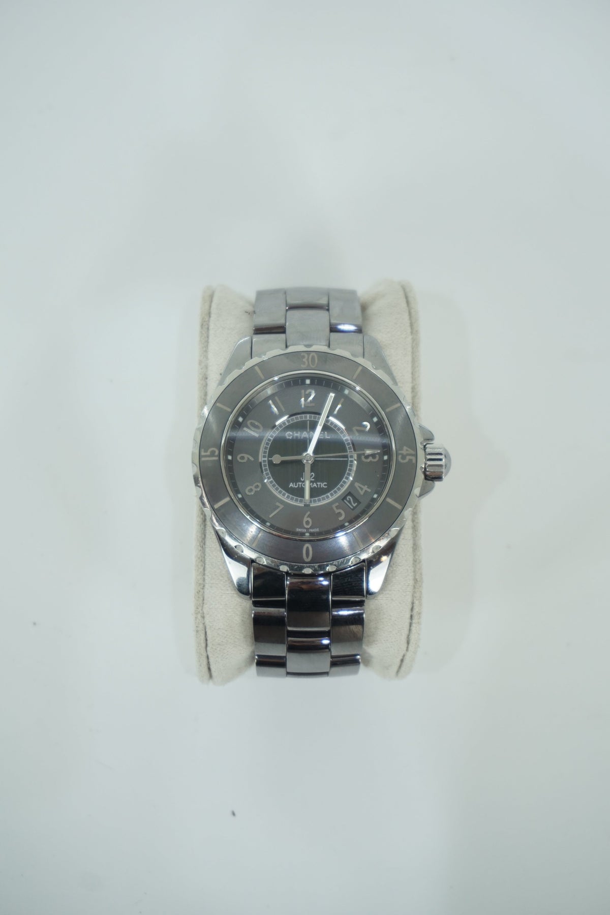 Chanel Silver Automatic J12 Ceramic Watch