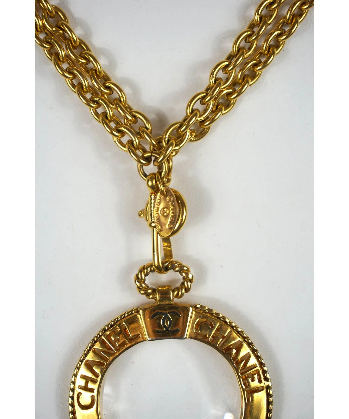 Chanel Vintage 1980&#39;s Magnifying Glass Necklace