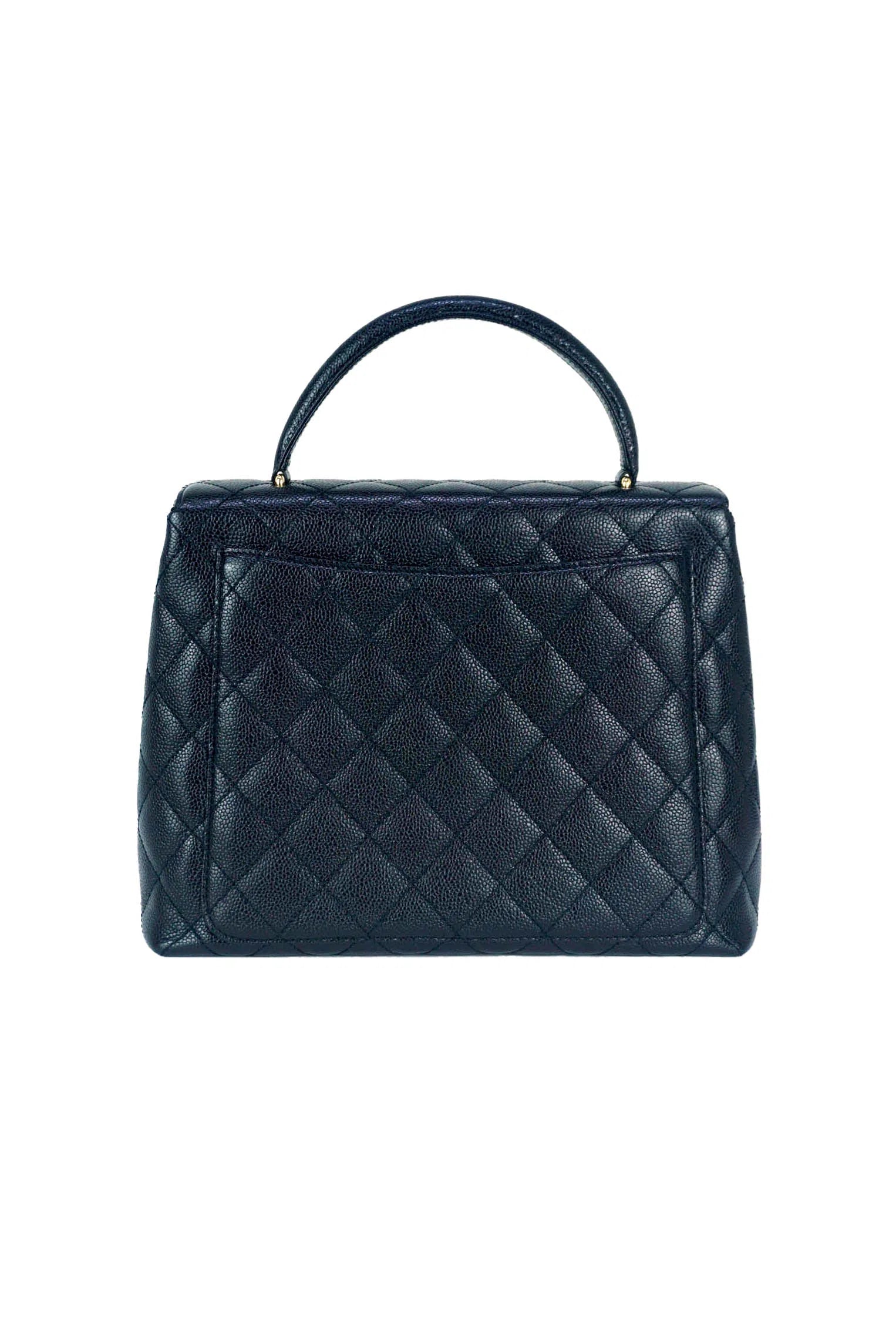 Chanel Vintage Black Caviar Kelly Bag