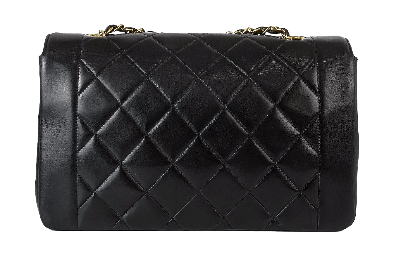 Chanel Vintage Diana Napa Quilted Leather Flap Bag 1991-1994 - Foxy Couture Carmel