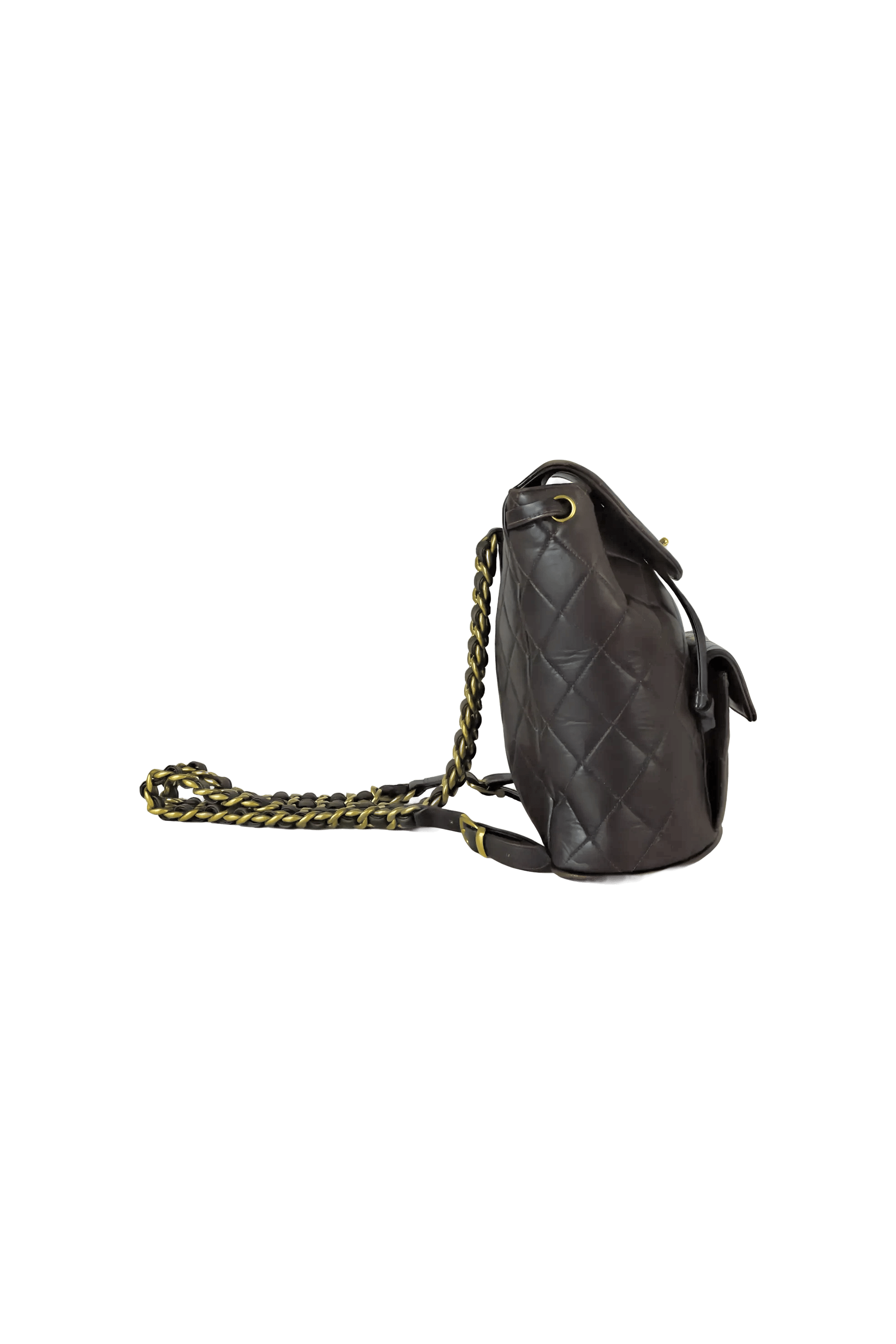 Chanel Vintage Quilted Brown Timeless Duma Backpack