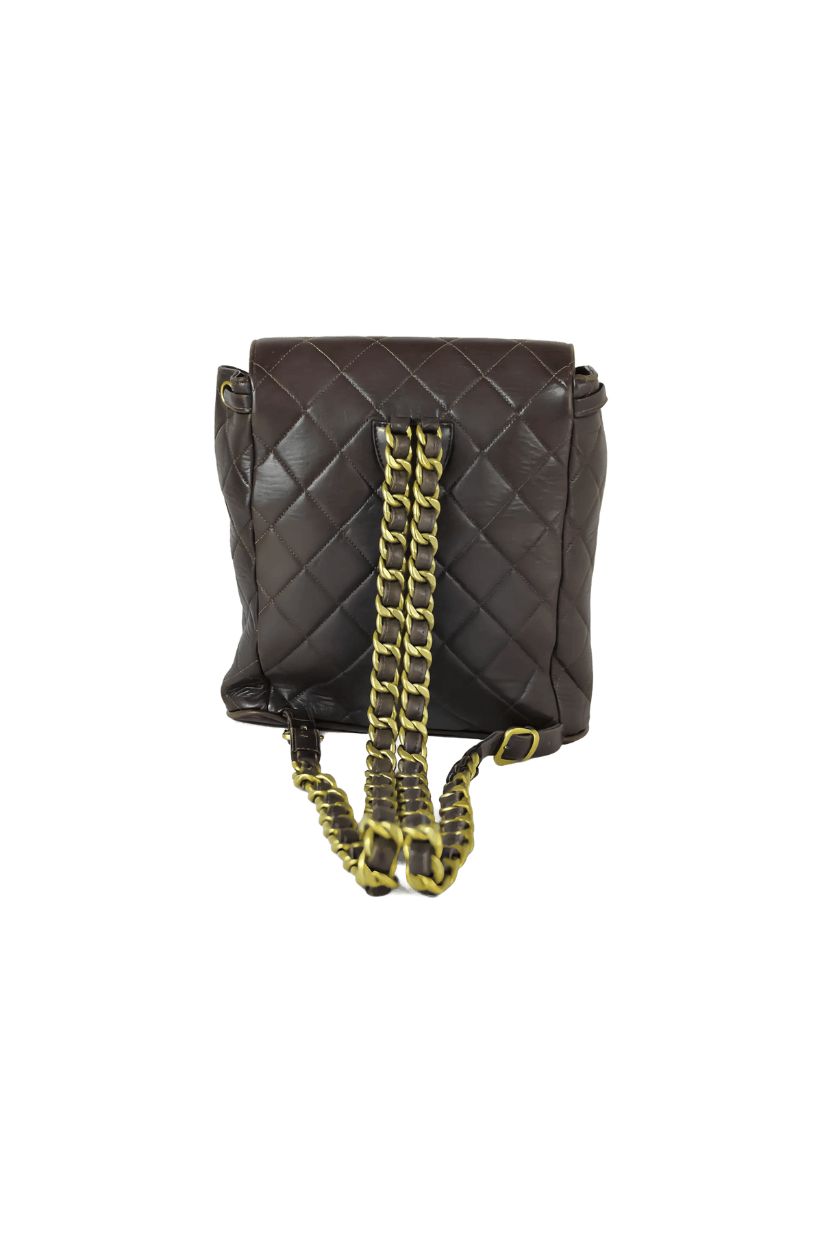 Chanel Vintage Quilted Brown Timeless Duma Backpack