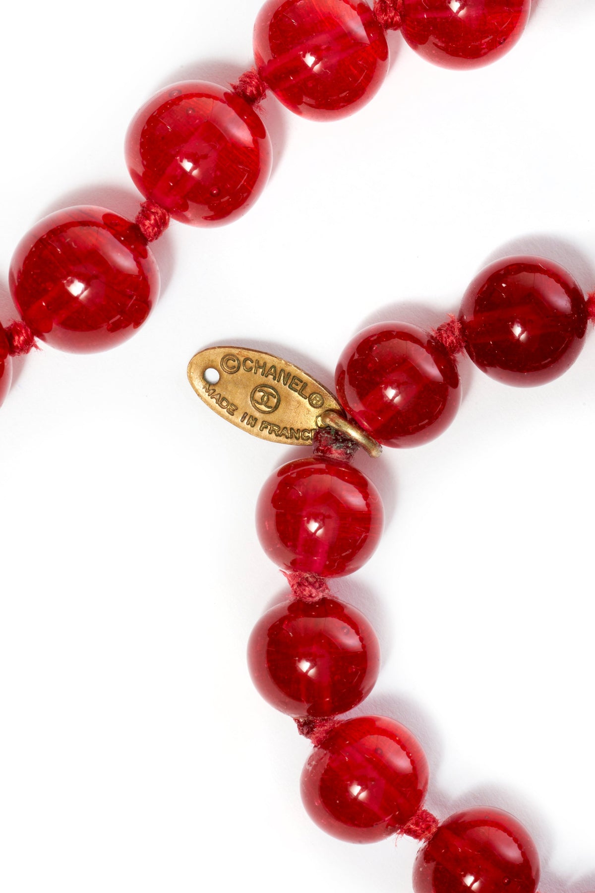 Chanel Vintage &quot;Watermelon&quot; Gripoix Bead Necklace