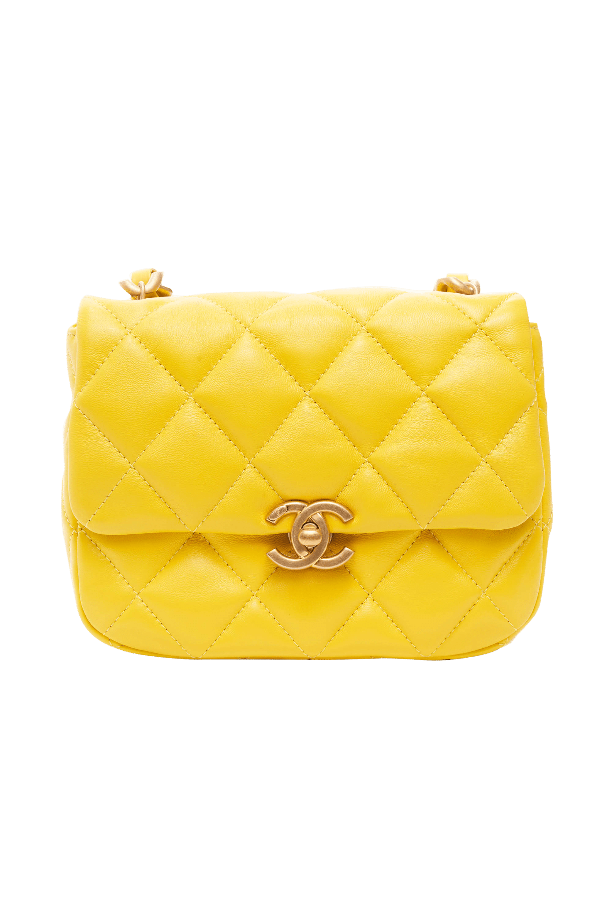Chanel Yellow Candy Chain Cross Body Flap Purse 2022 - Foxy Couture Carmel