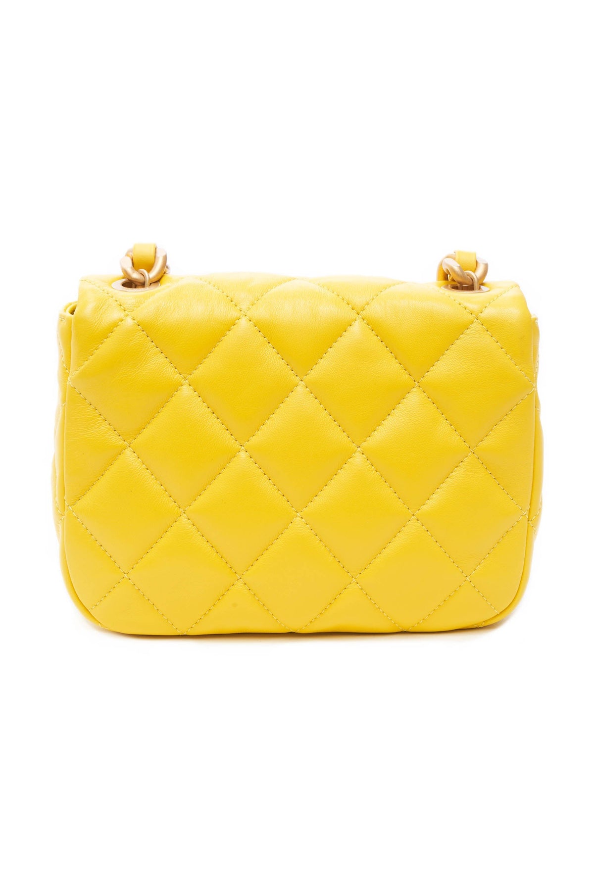 Chanel Yellow Candy Chain Cross Body Flap Purse 2022