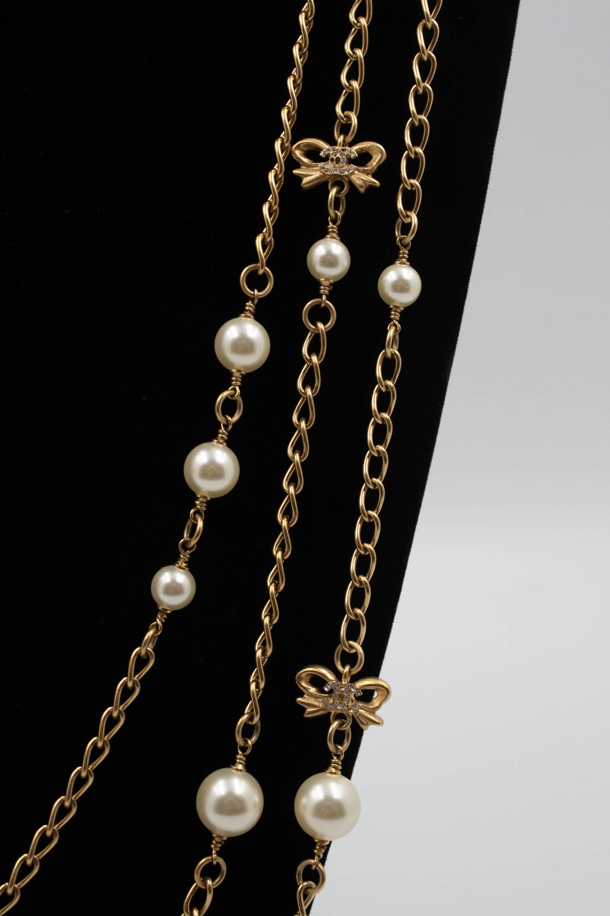 Chanel Rare Birdcage and Pearl Gold Tone Sautoir Necklace 2006