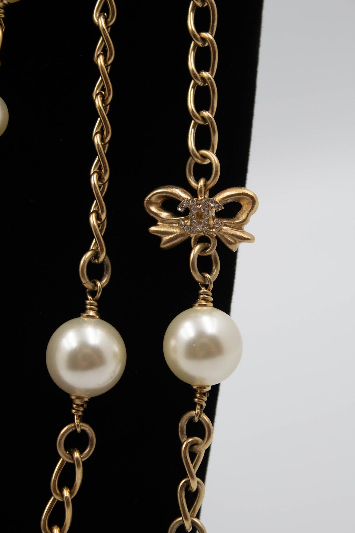 Chanel Rare Birdcage and Pearl Gold Tone Sautoir Necklace 2006