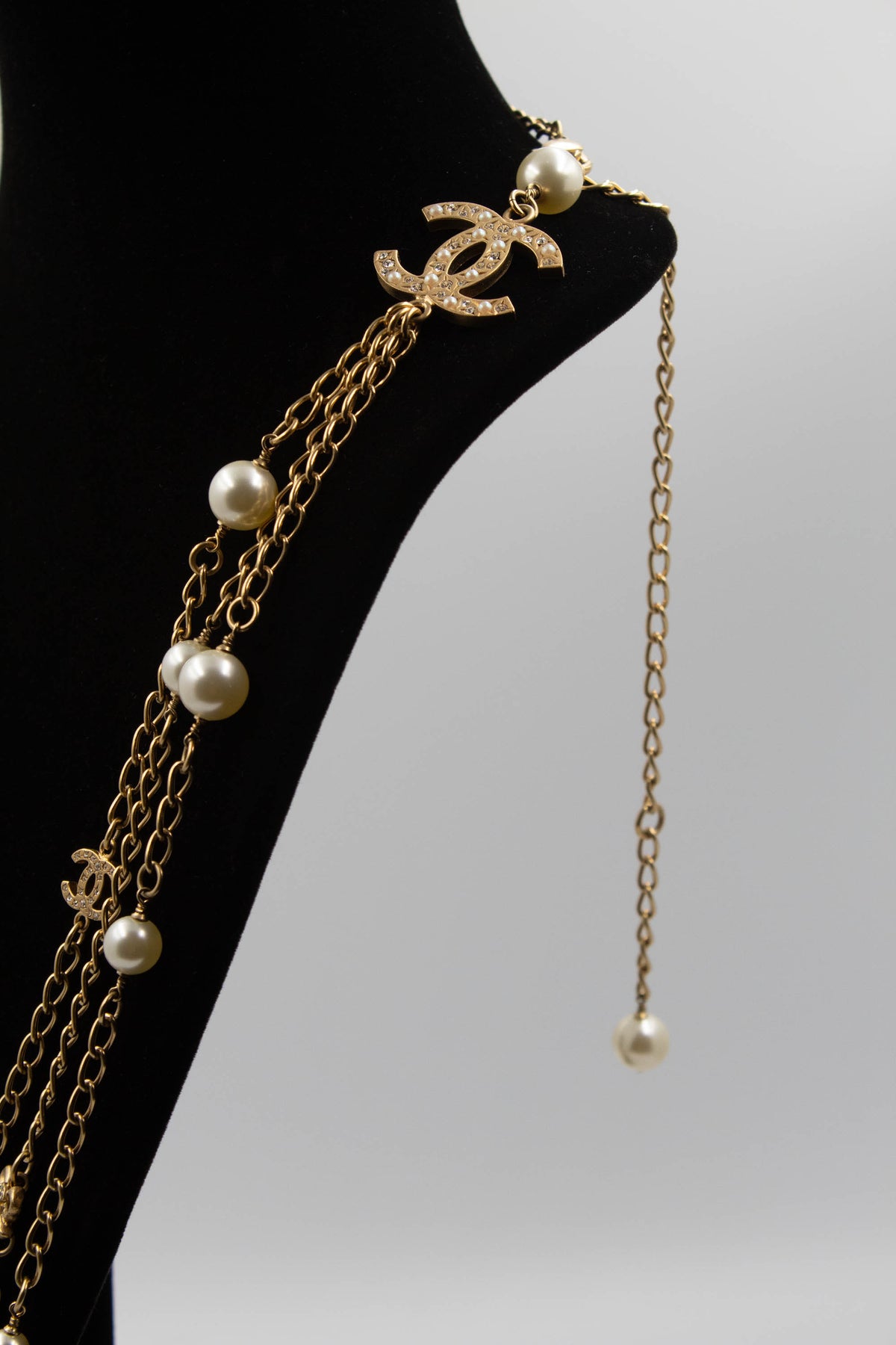 Chanel Rare Birdcage and Pearl Gold Tone Sautoir Necklace 2006