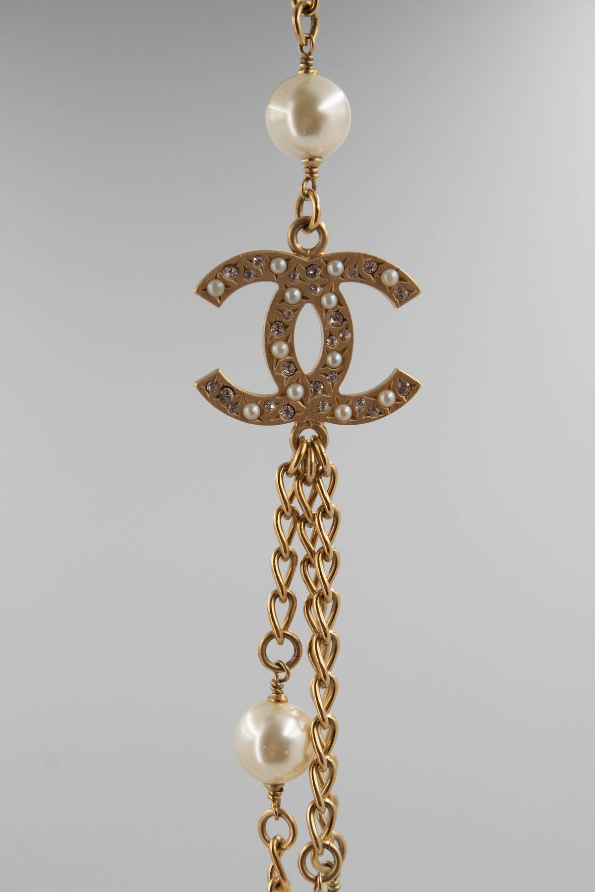 Chanel Rare Birdcage and Pearl Gold Tone Sautoir Necklace 2006