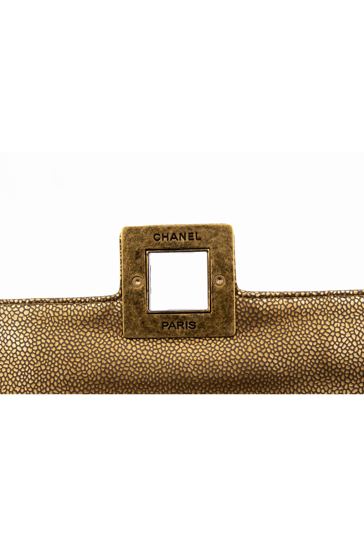 Chanel Paris Byzance East West Flap  Bronze Choco Bar Gripoix Clasp Purse 2011