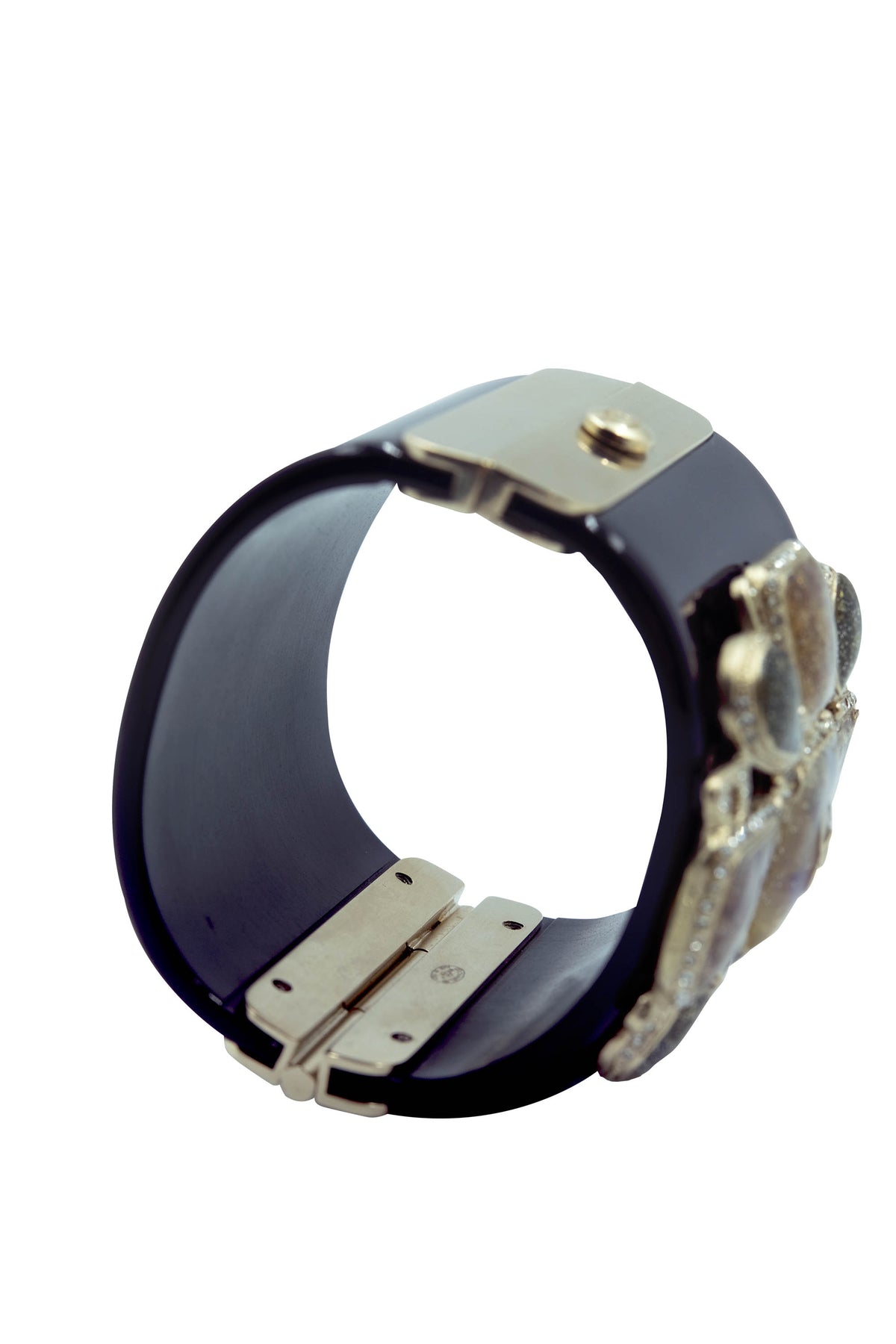 Chanel Byzantine Gripoix Jewel Resin Cuff B12 A