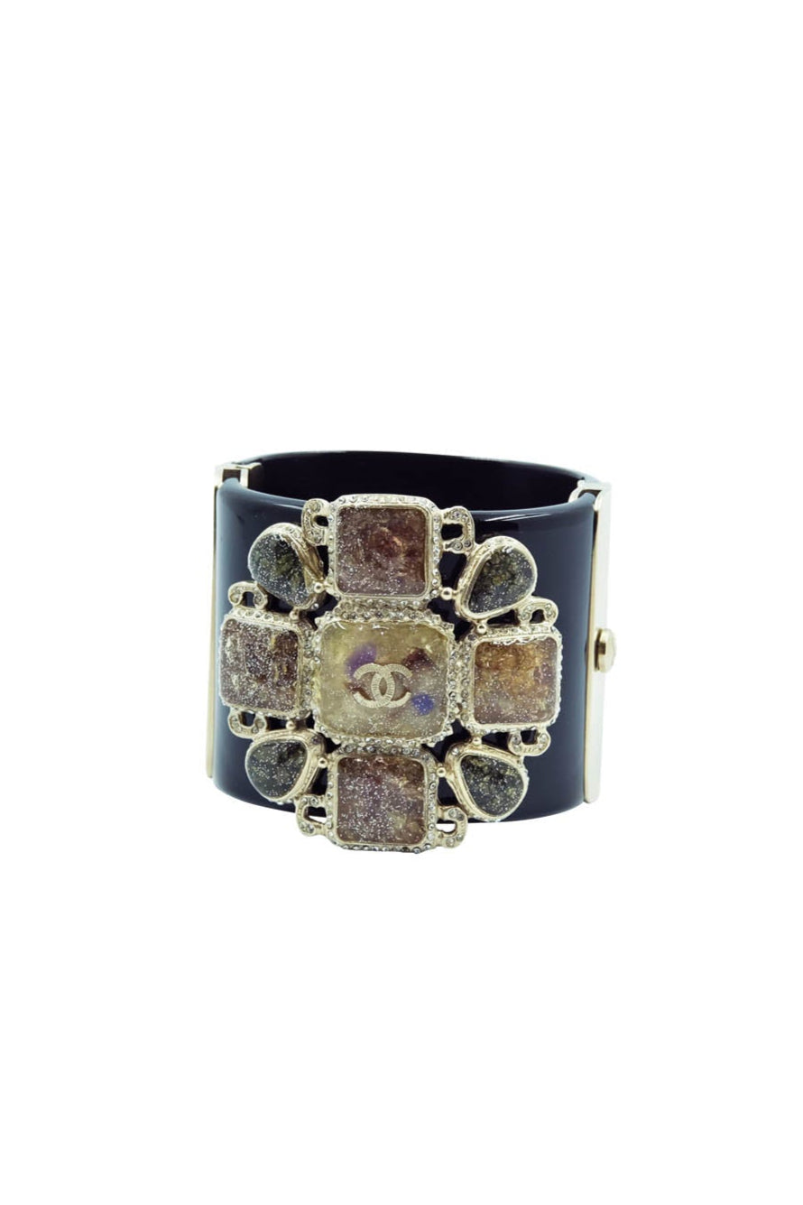 Chanel Byzantine Gripoix Jewel Resin Cuff B12 A