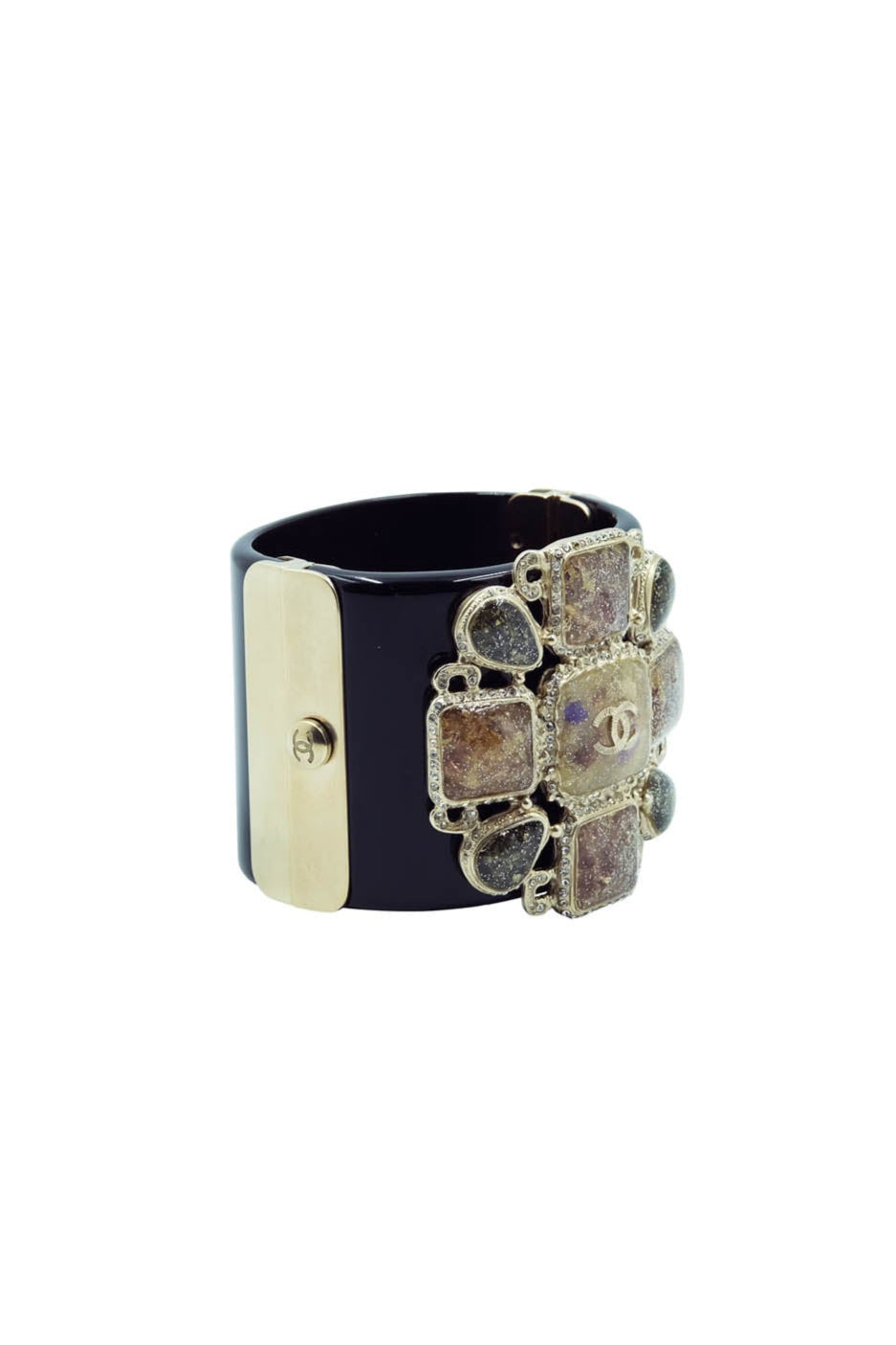 Chanel Byzantine Gripoix Jewel Resin Cuff B12 A