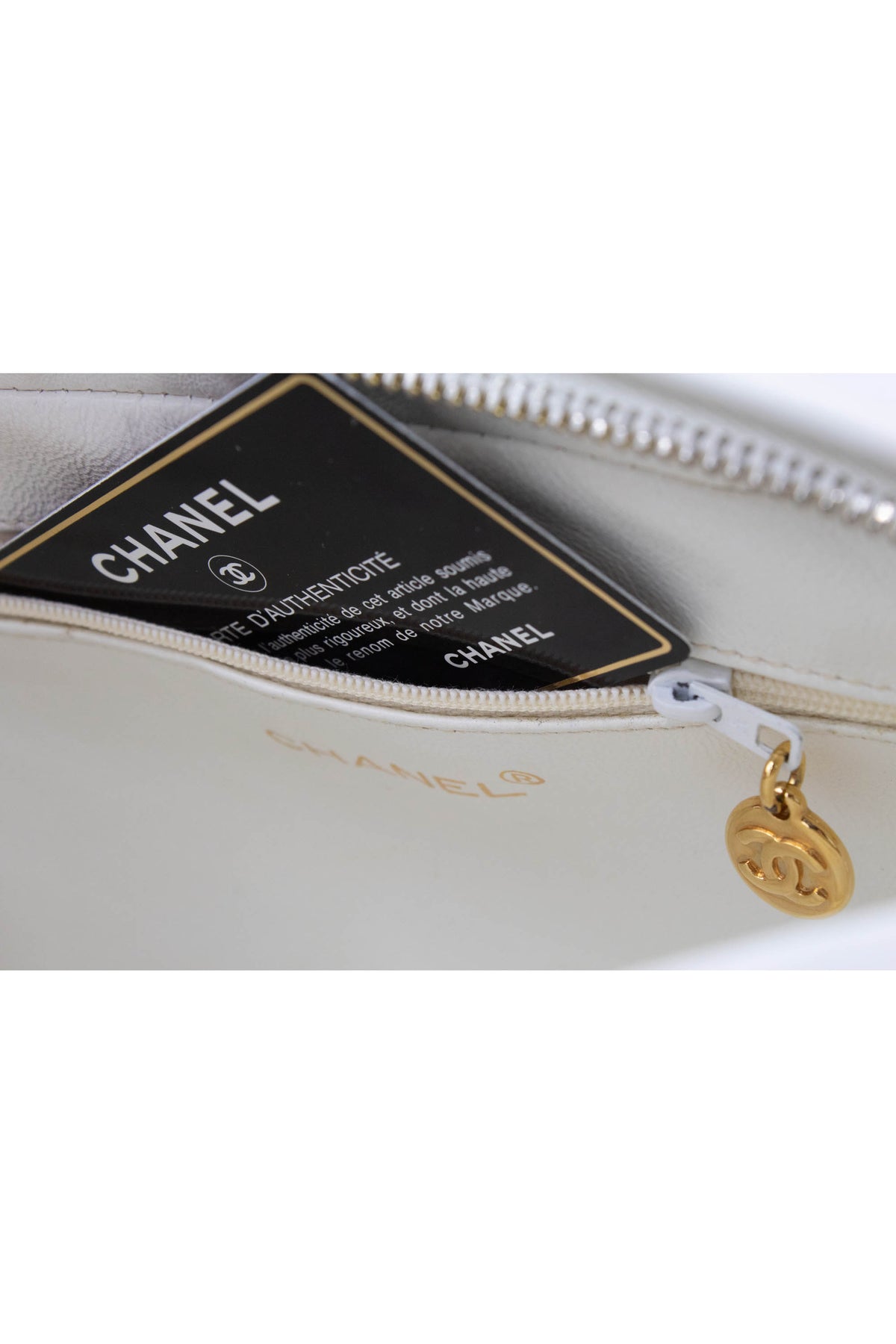 Chanel White Napa Camera bag With Tassel 1994-6