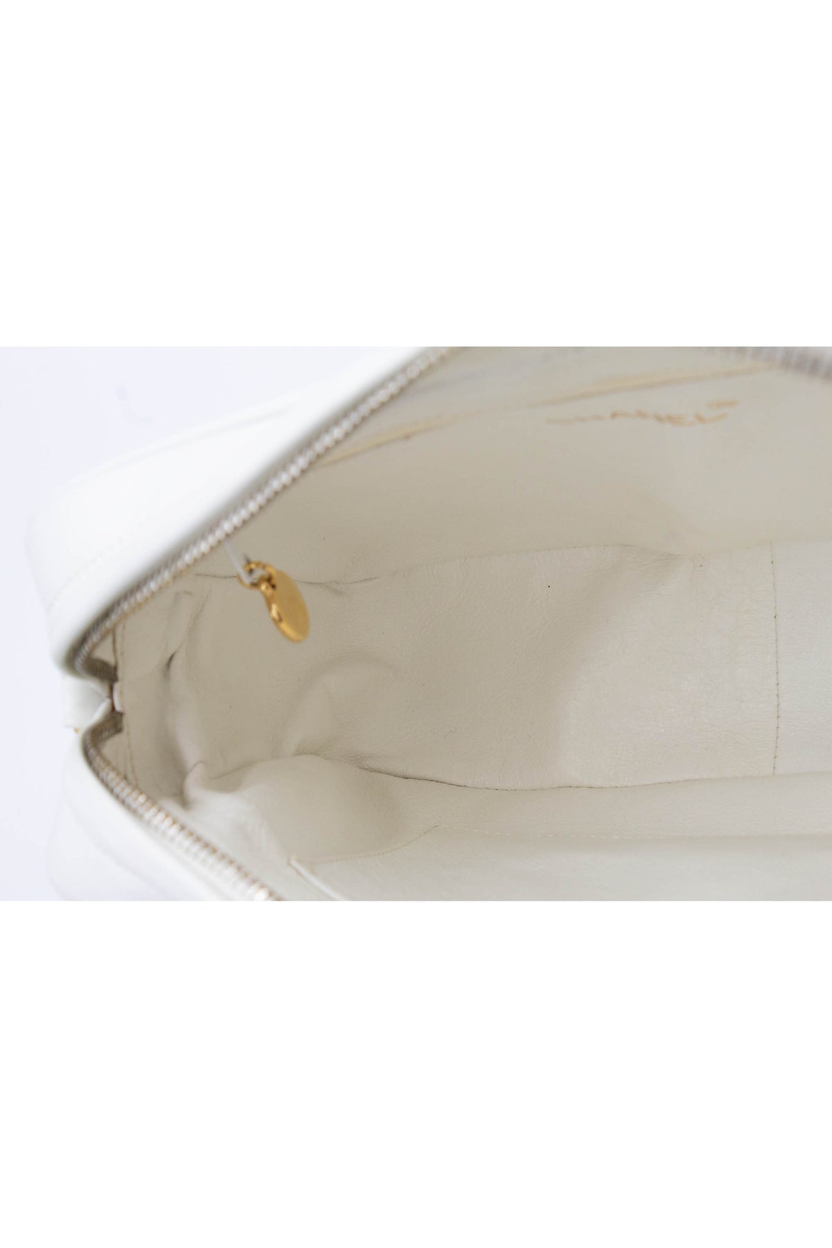 Chanel White Napa Camera bag With Tassel 1994-6