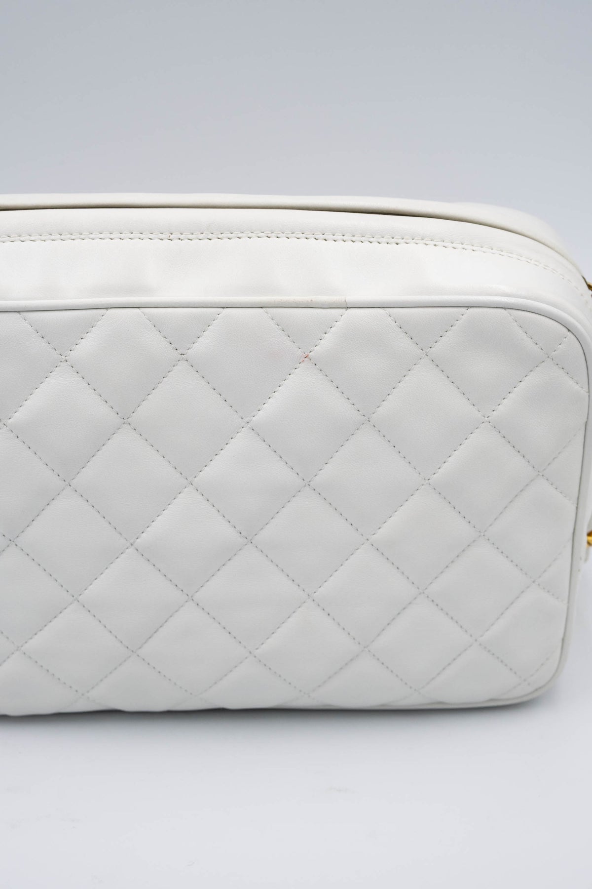 Chanel White Napa Camera bag With Tassel 1994-6