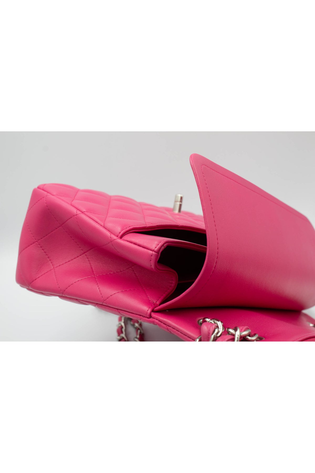 Chanel Jumbo Barbie Pink Napa Double Flap Purse 2014