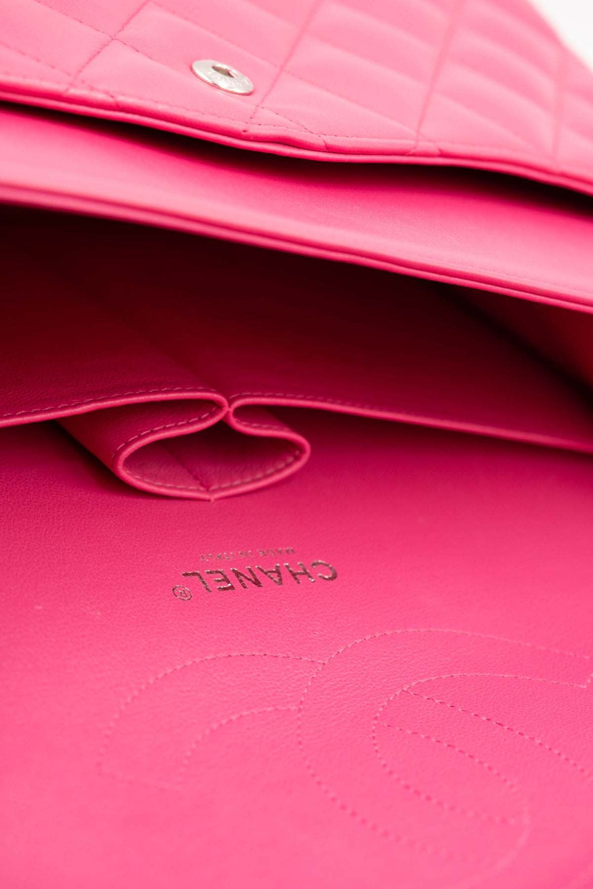 Chanel Jumbo Barbie Pink Napa Double Flap Purse 2014