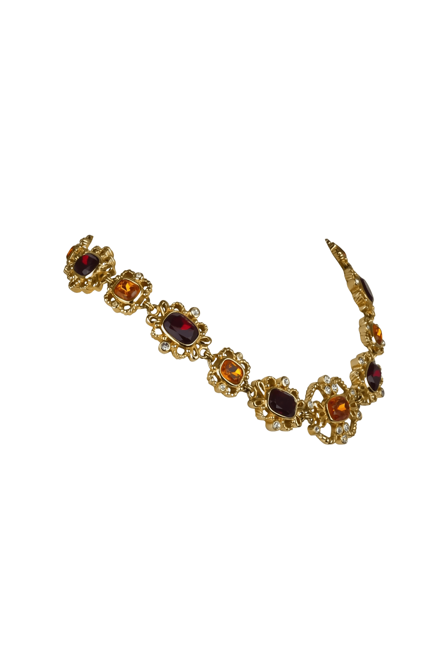 Christian Dior Rare Vintage Crystal Embellished Necklace 1960's-1970's