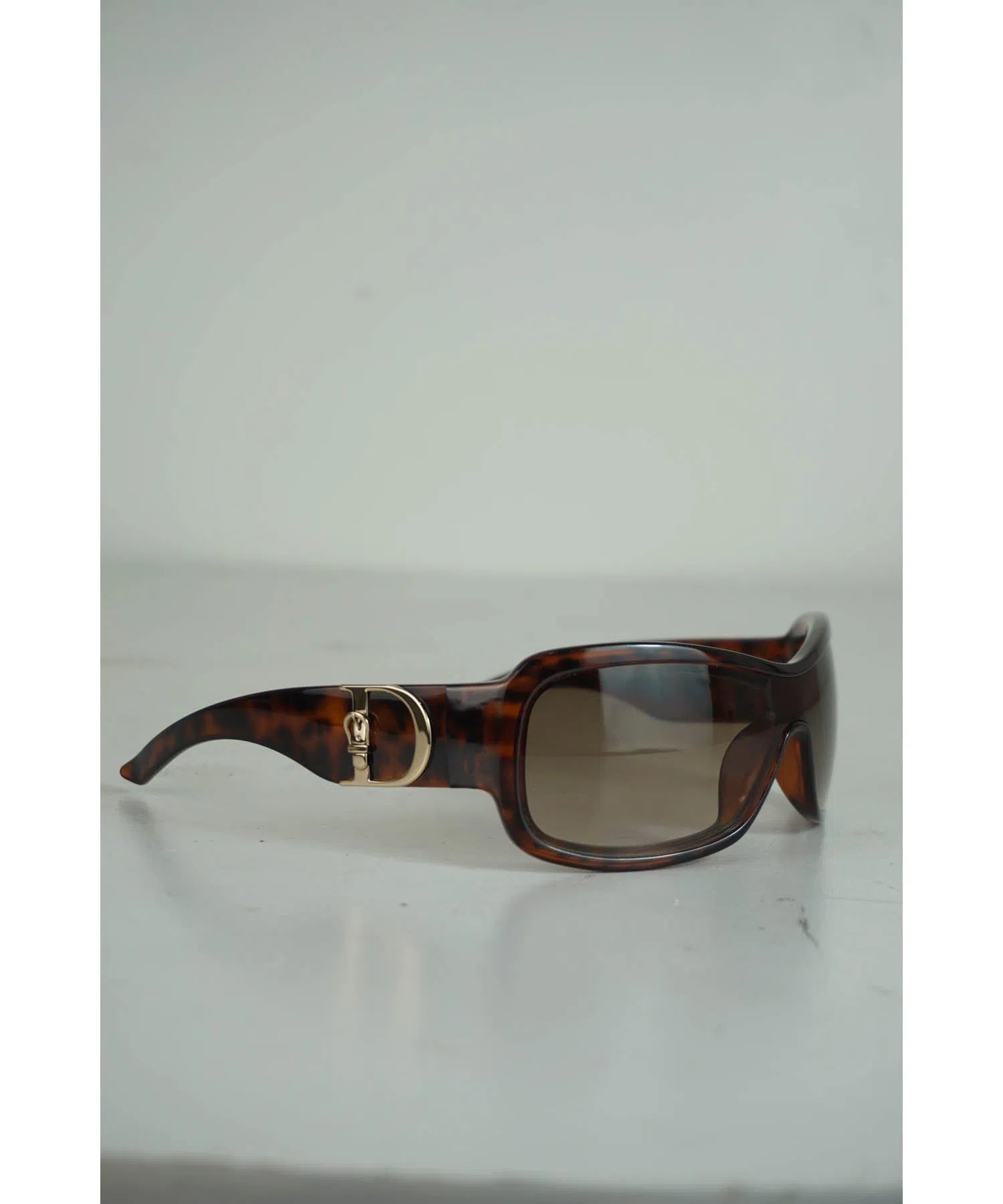 Christian Dior Tortoise Large D Cannage Sunglasses Foxy Couture Carmel