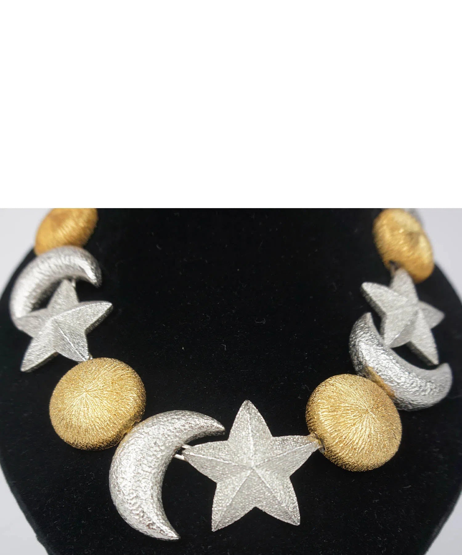 Christian Dior Vintage 1980's Sun Moon & Stars Necklace