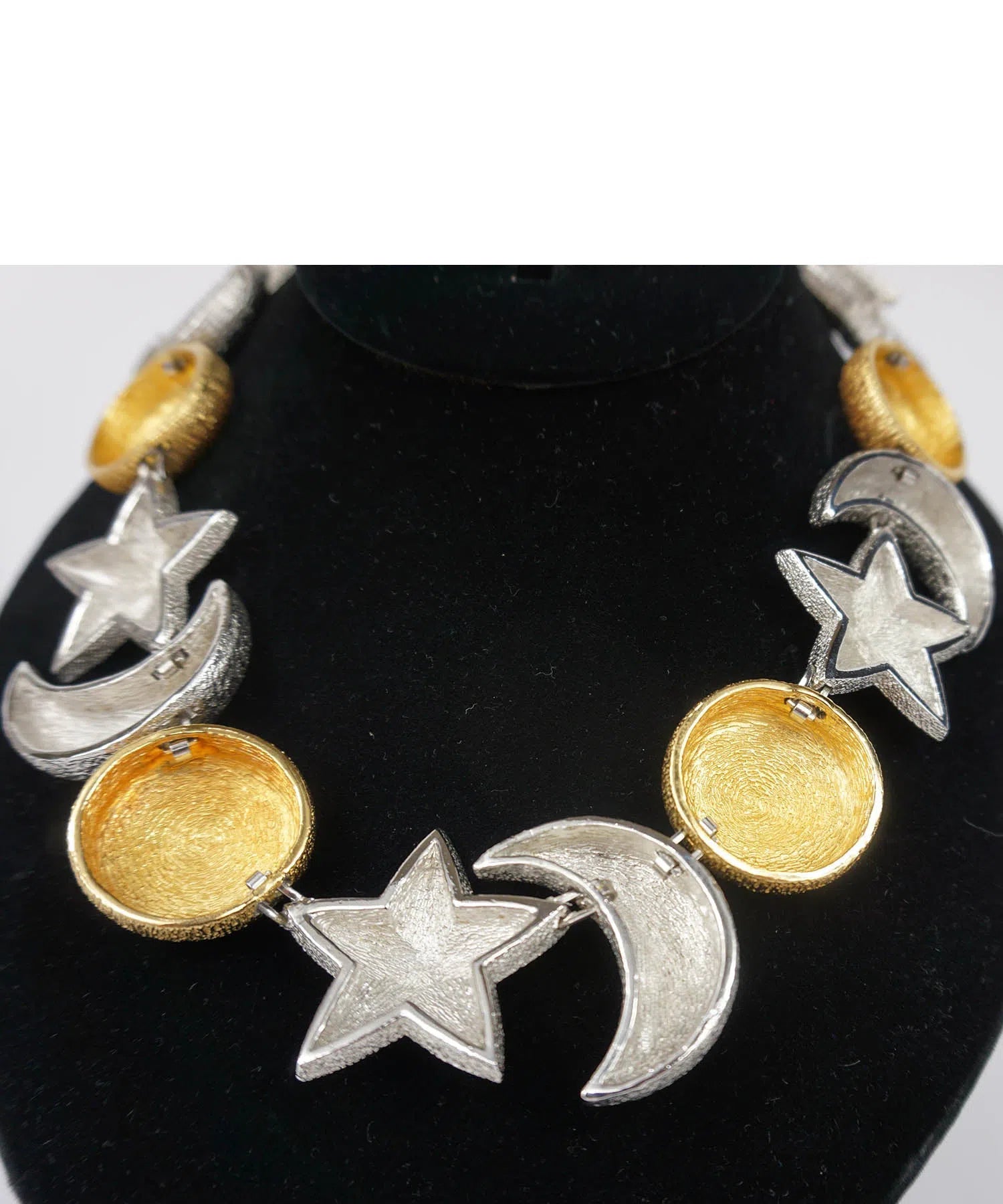 Christian Dior Vintage 1980's Sun Moon & Stars Necklace - Foxy Couture Carmel