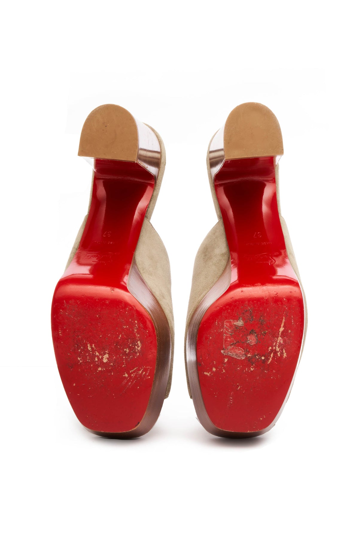 Christian Louboutin Suede Platform Shoes 37