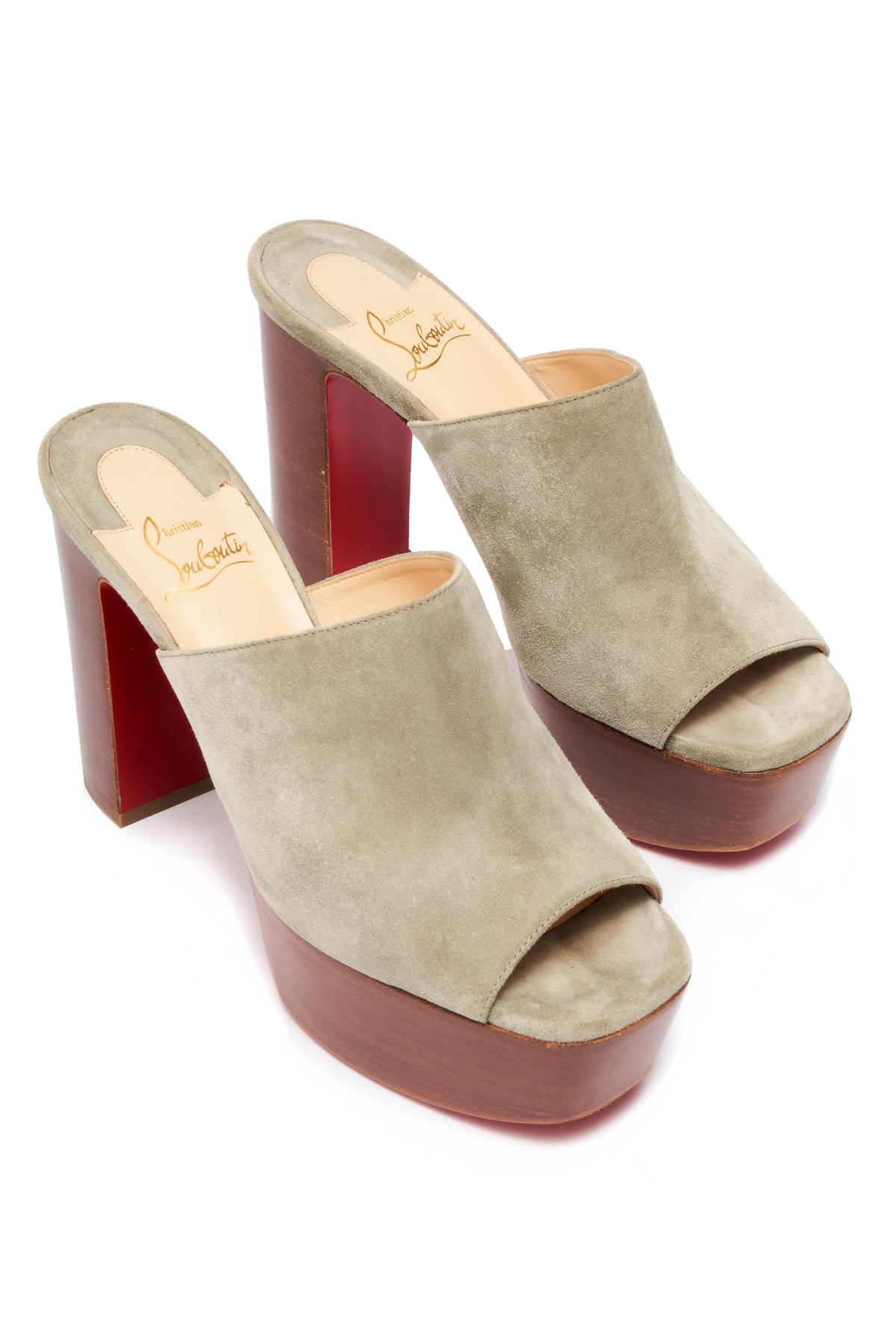 Christian Louboutin Suede Platform Shoes 37