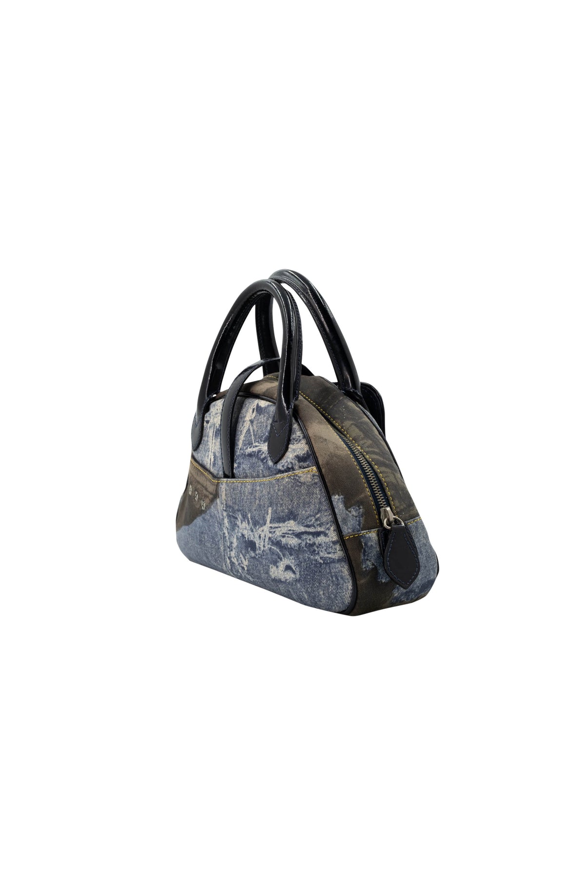 Christian Dior Denim Speedway Saddle Bowler Bag Size Mini 2001