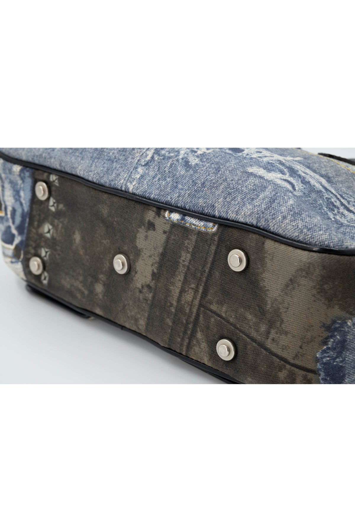Christian Dior Denim Speedway Saddle Bowler Bag Size Mini 2001
