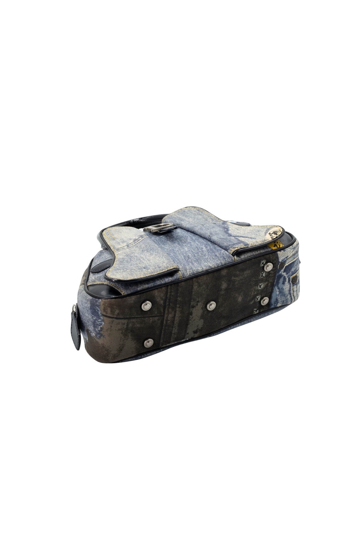 Christian Dior Denim Speedway Saddle Bowler Bag Size Mini 2001