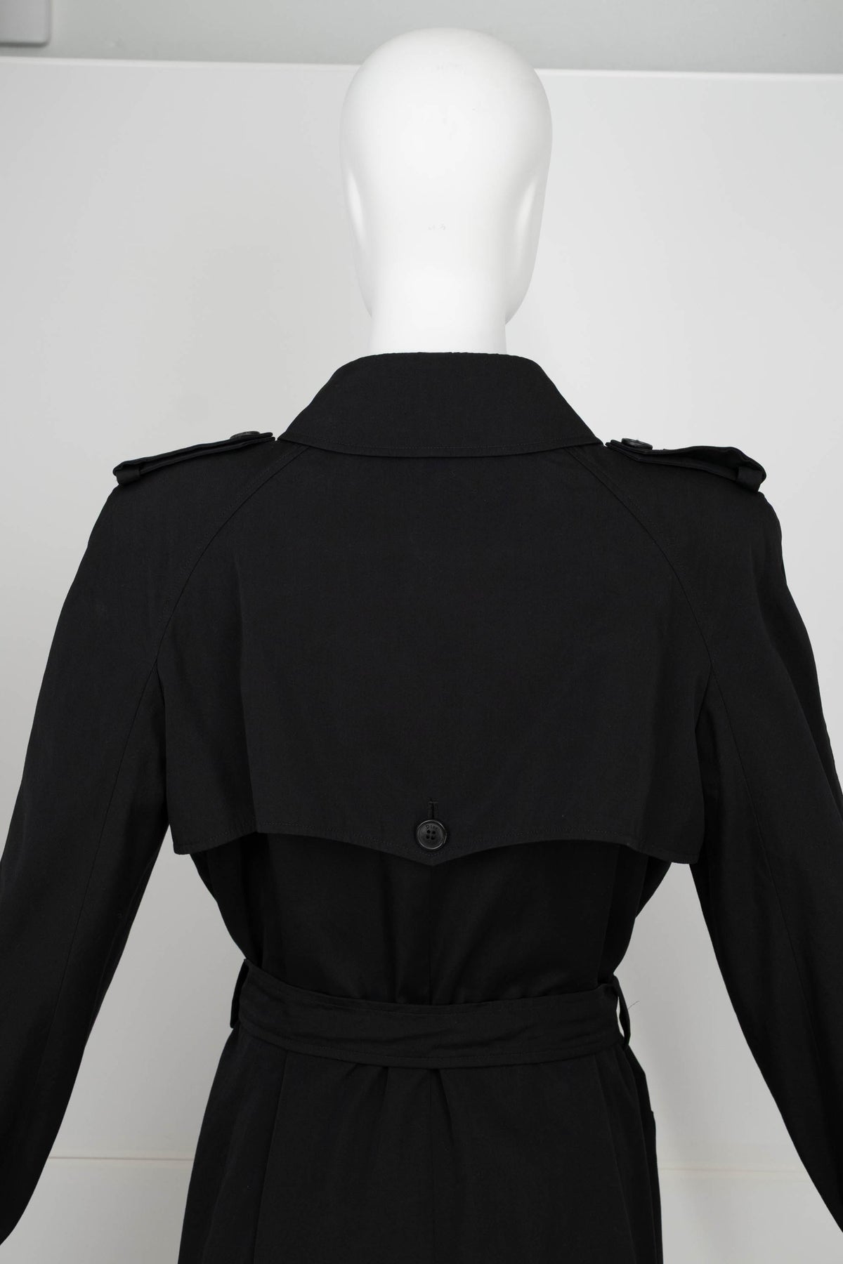 Christian Dior Vintage Black Trench Coat Size 44/10