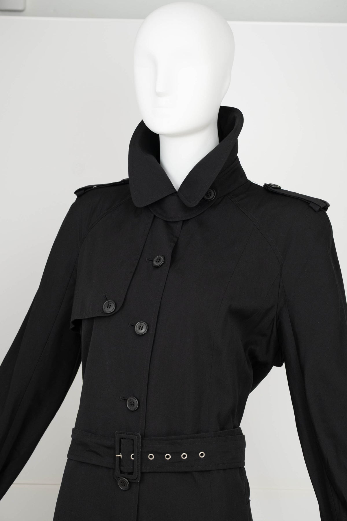 Christian Dior Vintage Black Trench Coat Size 44/10