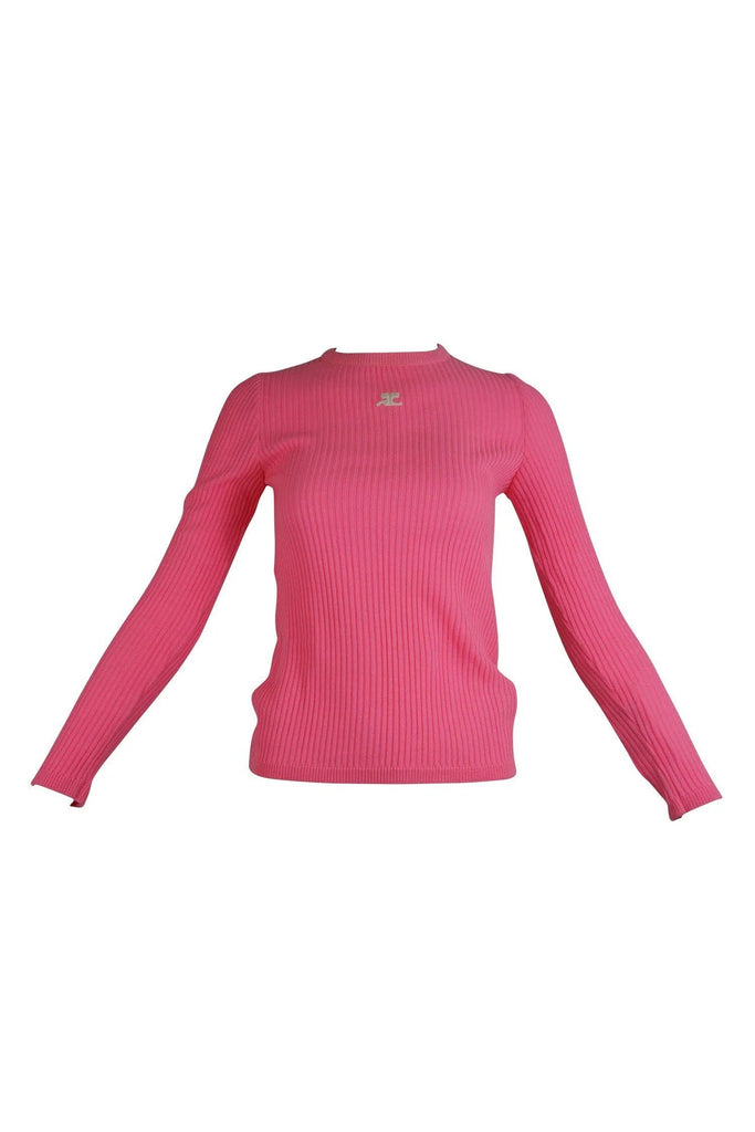 Courreges Rib Knit Sweater 1960s - Foxy Couture Carmel