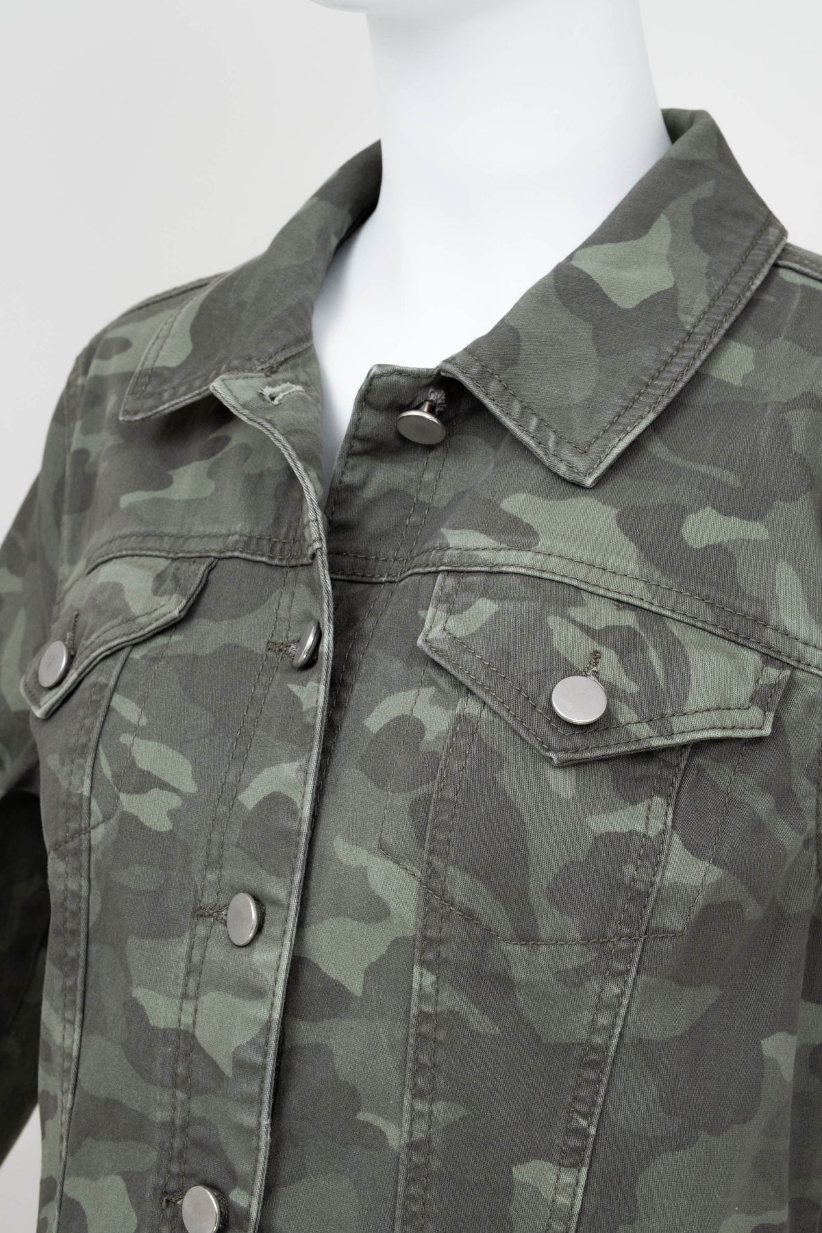 Customized Camo Jacket With Hermes Scarf Accents