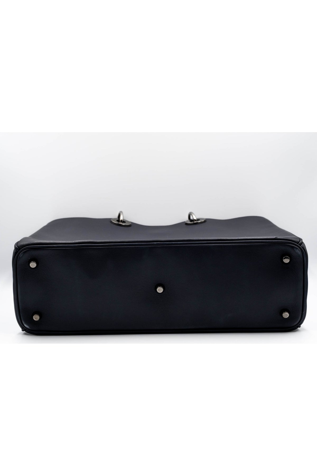Christian Dior Navy and Pink Lady Dior Leather Tote
