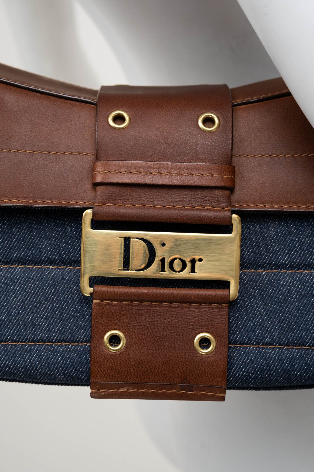 Christian Dior Galliano Street Chic Denim Purse 1 Pouch Y2K