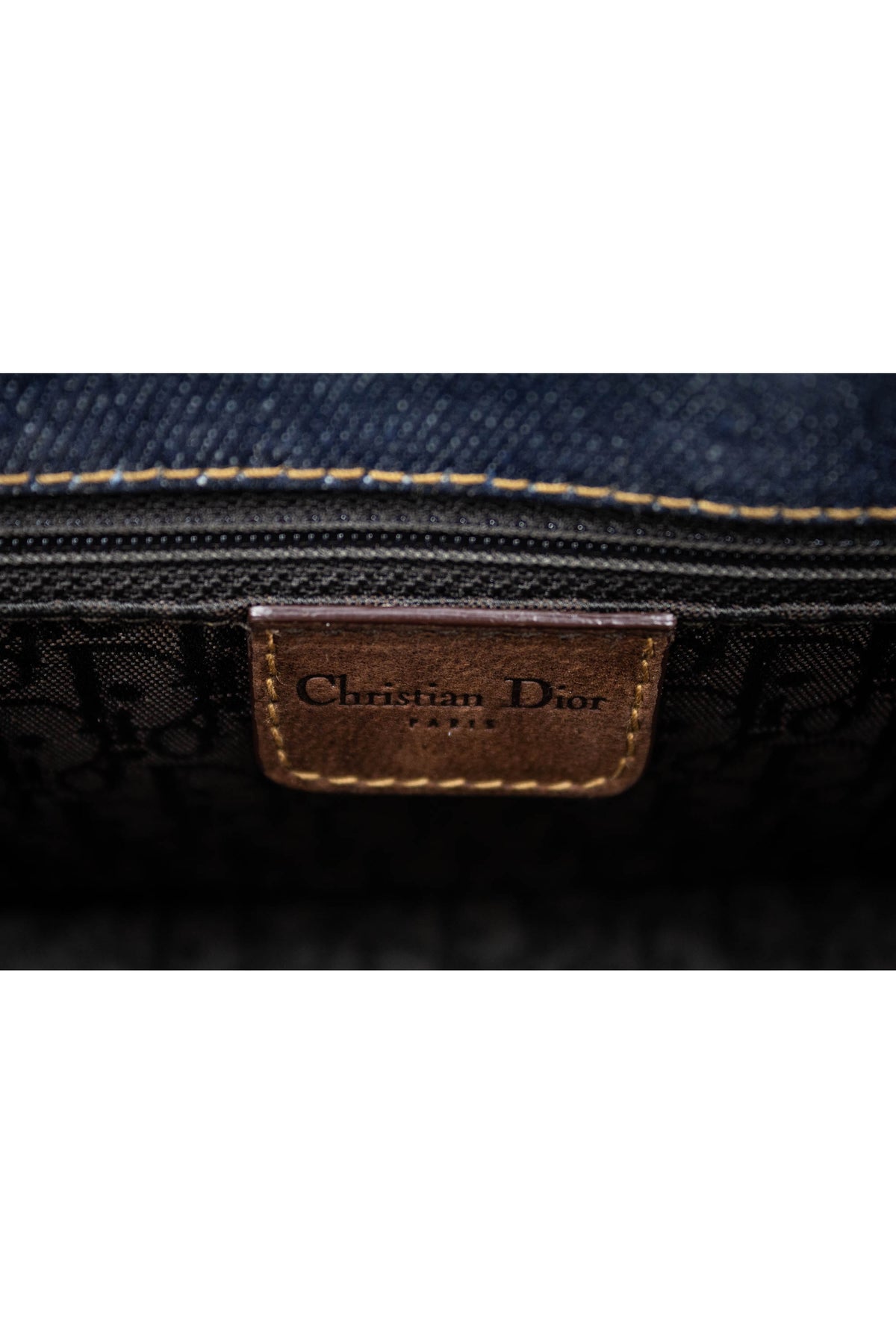 Christian Dior Galliano Street Chic Denim Purse 1 Pouch Y2K
