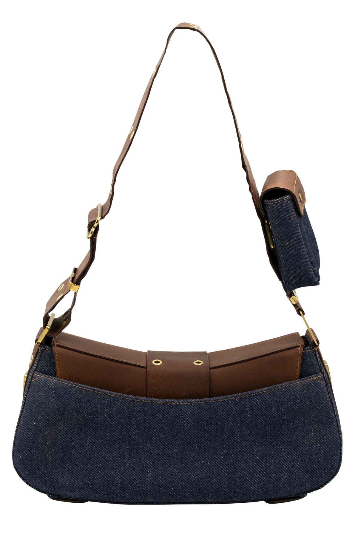 Christian Dior Galliano Street Chic Denim Purse 1 Pouch Y2K