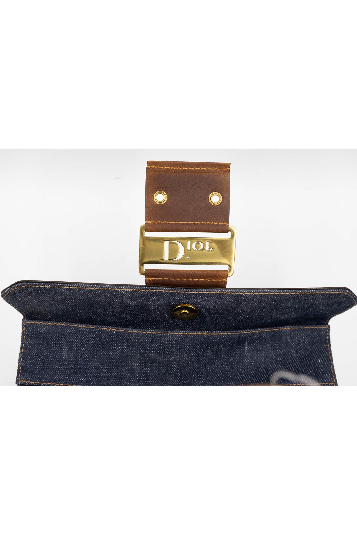 Christian Dior Galliano Street Chic Denim Purse 1 Pouch Y2K