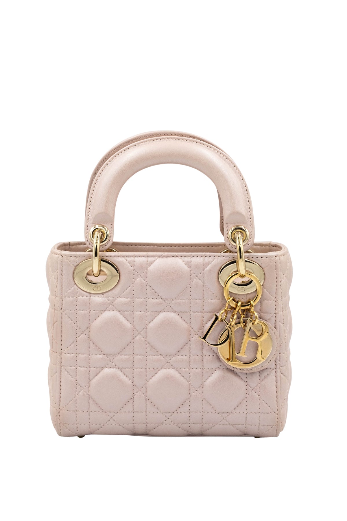 Christian Dior Mini Ballet Pink Cannage Lady Dior Purse