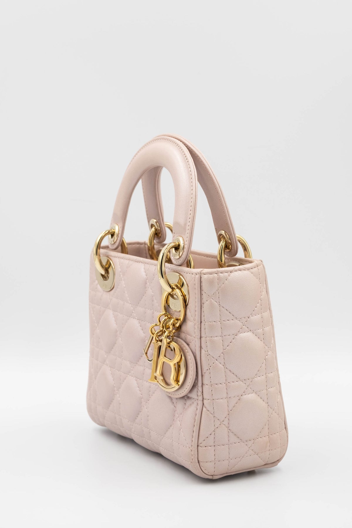 Christian Dior Mini Ballet Pink Cannage Lady Dior Purse