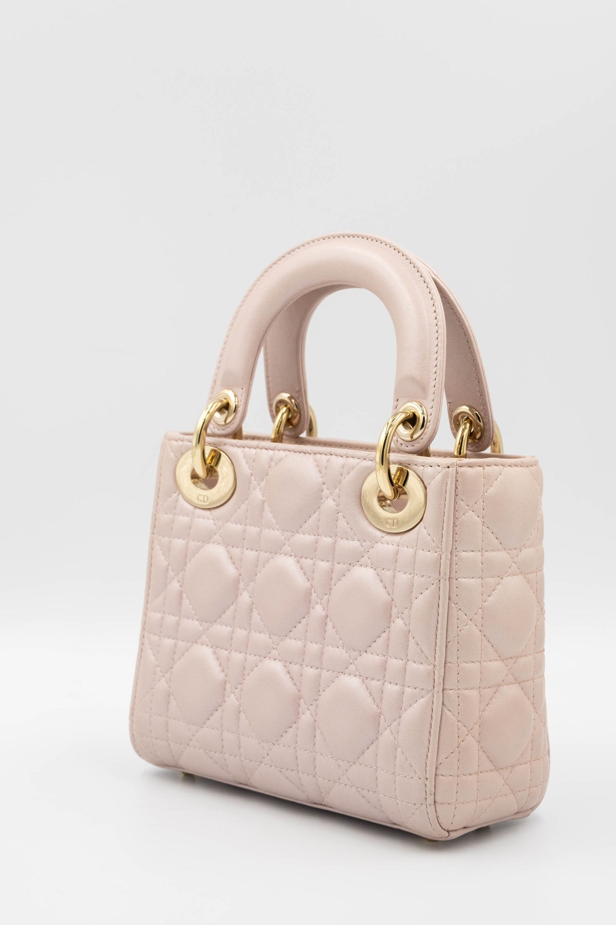 Christian Dior Mini Ballet Pink Cannage Lady Dior Purse