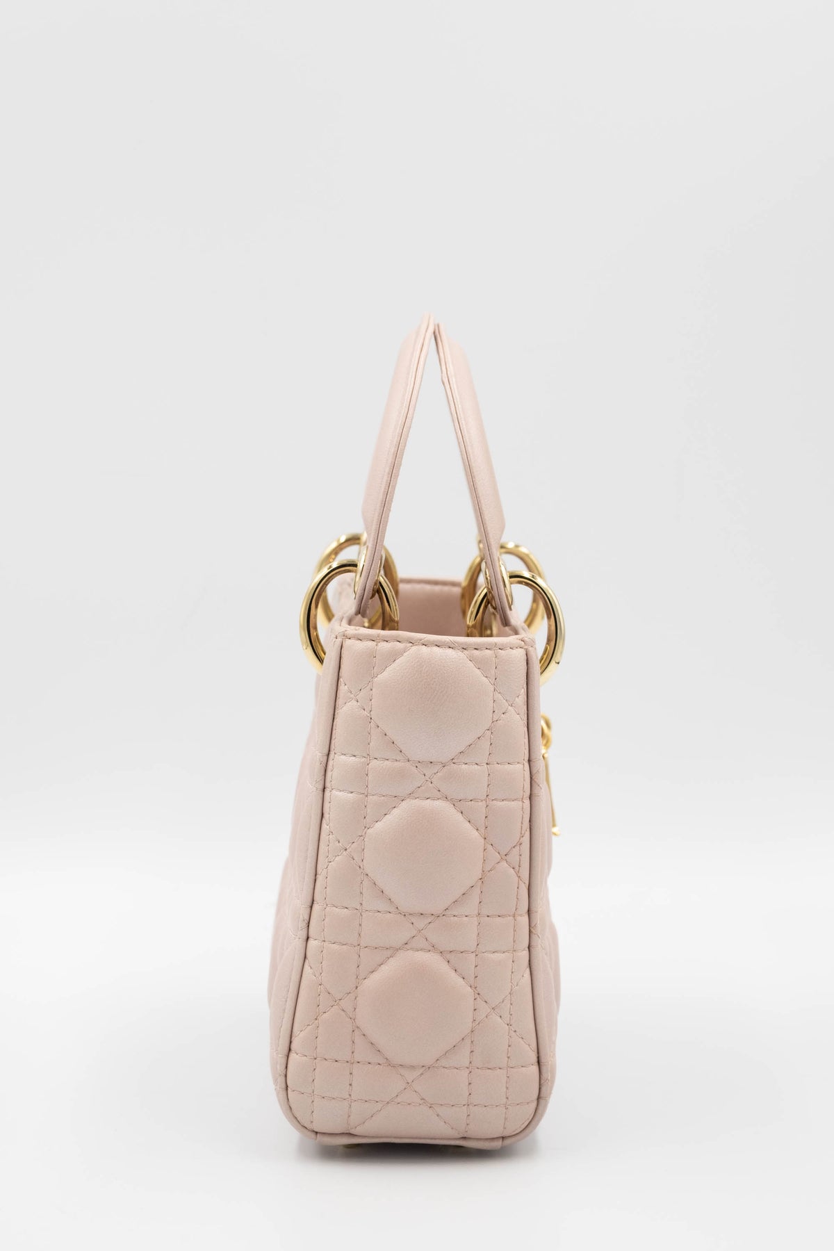 Christian Dior Mini Ballet Pink Cannage Lady Dior Purse