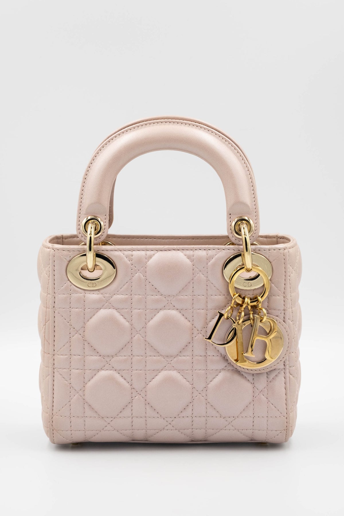 Christian Dior Mini Ballet Pink Cannage Lady Dior Purse