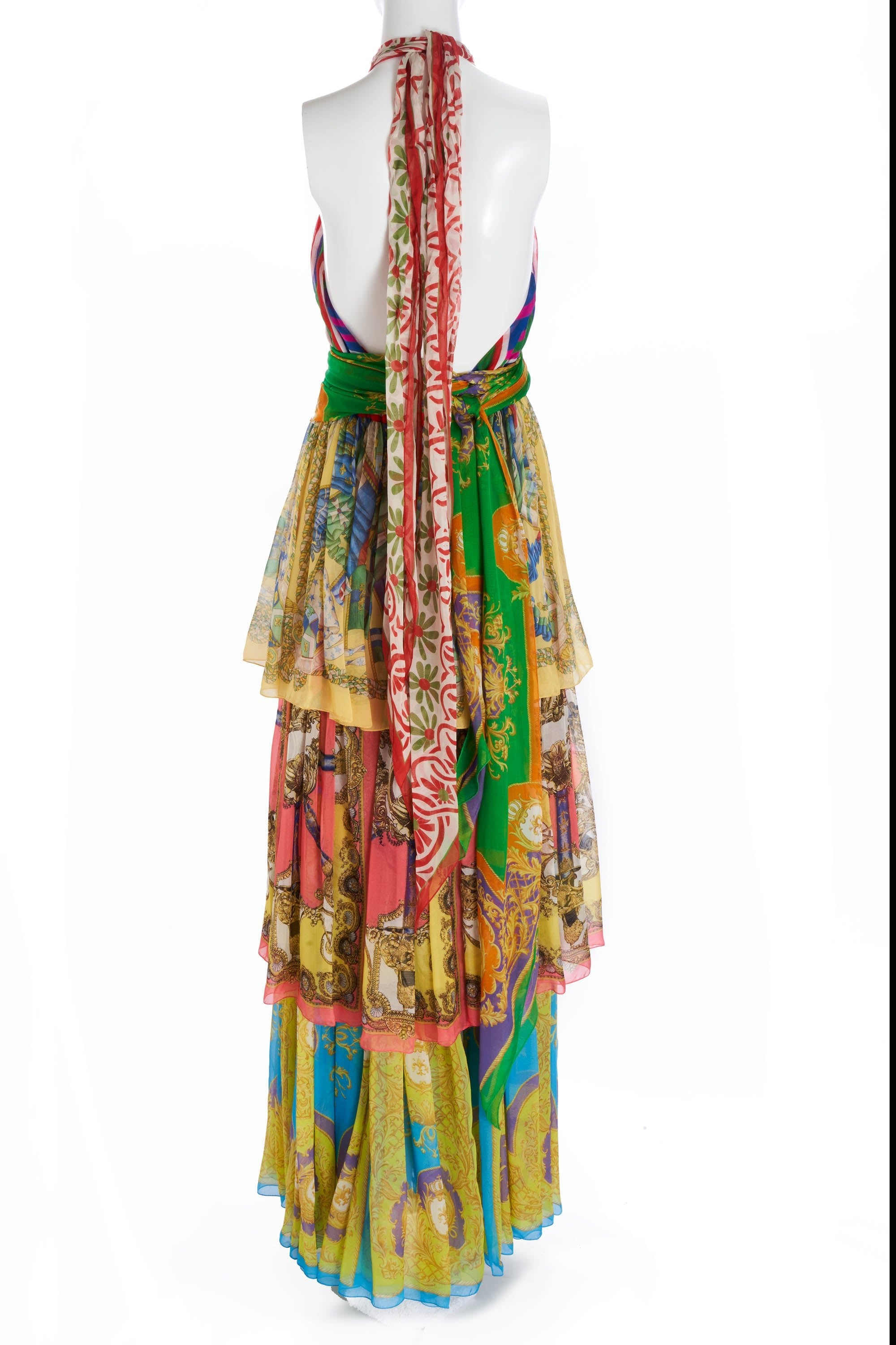 Dolce & Gabbana Strapless Multicolor Gown