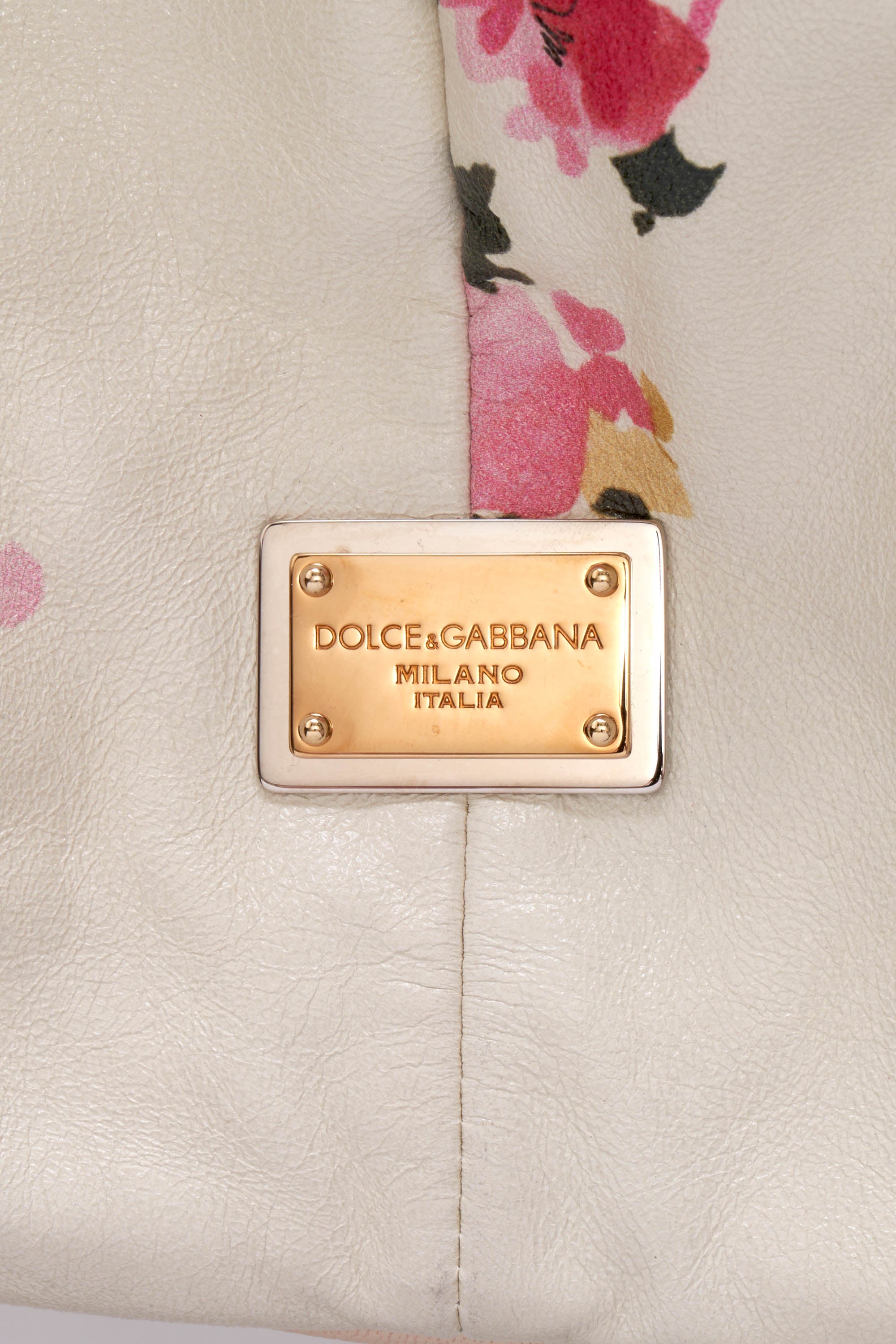 Dolce + Gabbana Water Color Floral Print Purse Large